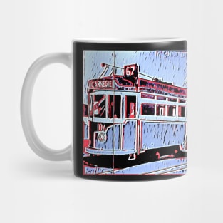 Blue Tram Mug